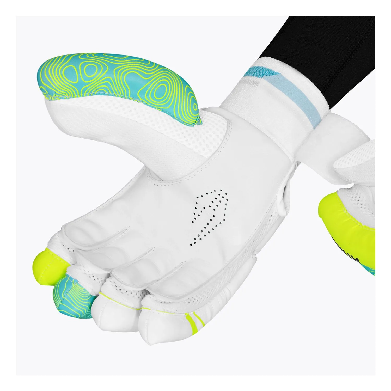 DSC batting gloves Atmos Lemon 2024 Youth RH, front view